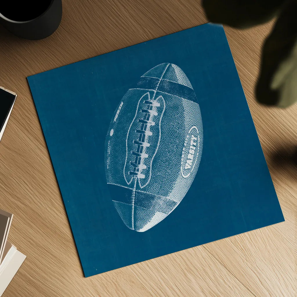 Ball Four Blueprint III by Wild Apple Portfolio. Shown as a detailed flat fine art print, highlighting archival giclee quality. Available as an archival giclee rolled canvas, fine art paper, or poster print. SKU 62238a.
