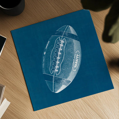 Ball Four Blueprint III by Wild Apple Portfolio. Shown as a detailed flat fine art print, highlighting archival giclee quality. Available as an archival giclee rolled canvas, fine art paper, or poster print. SKU 62238a.