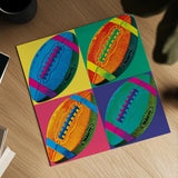 Ball Four Football Crop by Wild Apple Portfolio. Shown as a detailed flat fine art print, highlighting archival giclee quality. Available as an archival giclee rolled canvas, fine art paper, or poster print. SKU 87743a.