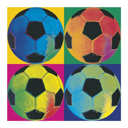 Ball Four Soccer by Wild Apple Portfolio. SKU 9871a. Archival Giclee Fine art print for wall decor.