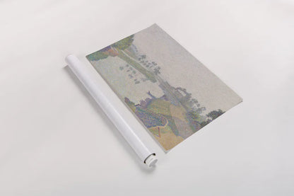 Banks of The Oise at Dawn by Wild Apple Portfolio. shown as a rolled paper print. Available as archival giclee rolled canvas, fine art paper, or poster print. SKU 102478i.