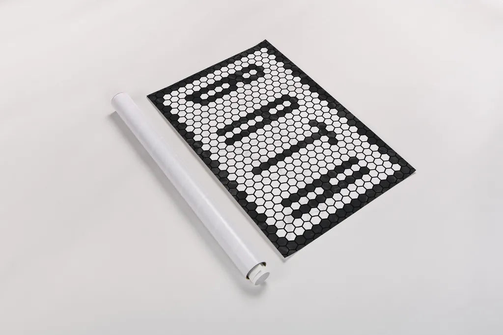 Bath Tiles by Wild Apple Portfolio. shown as a rolled paper print. Available as archival giclee rolled canvas, fine art paper, or poster print. SKU 78665i.