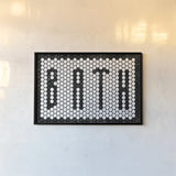 Bath Tiles by Wild Apple Portfolio. shown as a paper print in a black flame. Available as a archival giclee rolled canvas, fine art paper, or poster print. SKU 78665i.