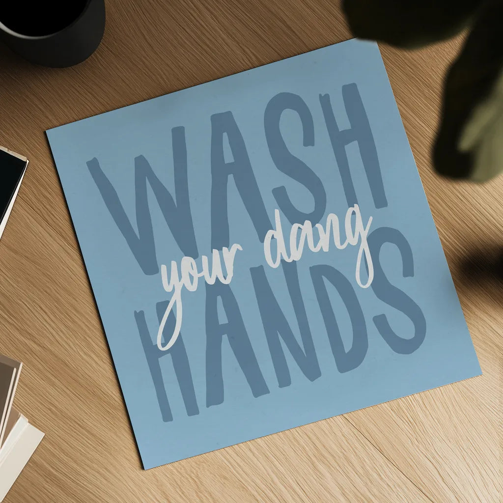 Bathroom Advice I by Wild Apple Portfolio. Shown as a detailed flat fine art print, highlighting archival giclee quality. Available as an archival giclee rolled canvas, fine art paper, or poster print. SKU 62974a.