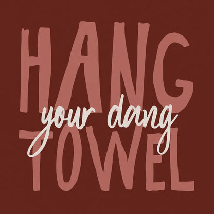 Bathroom Advice II Red by Wild Apple Portfolio. SKU 68260a. Archival Giclee Fine art print for wall decor.