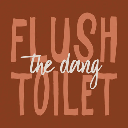 Bathroom Advice III Brown by Wild Apple Portfolio. SKU 68261a. Archival Giclee Fine art print for wall decor.