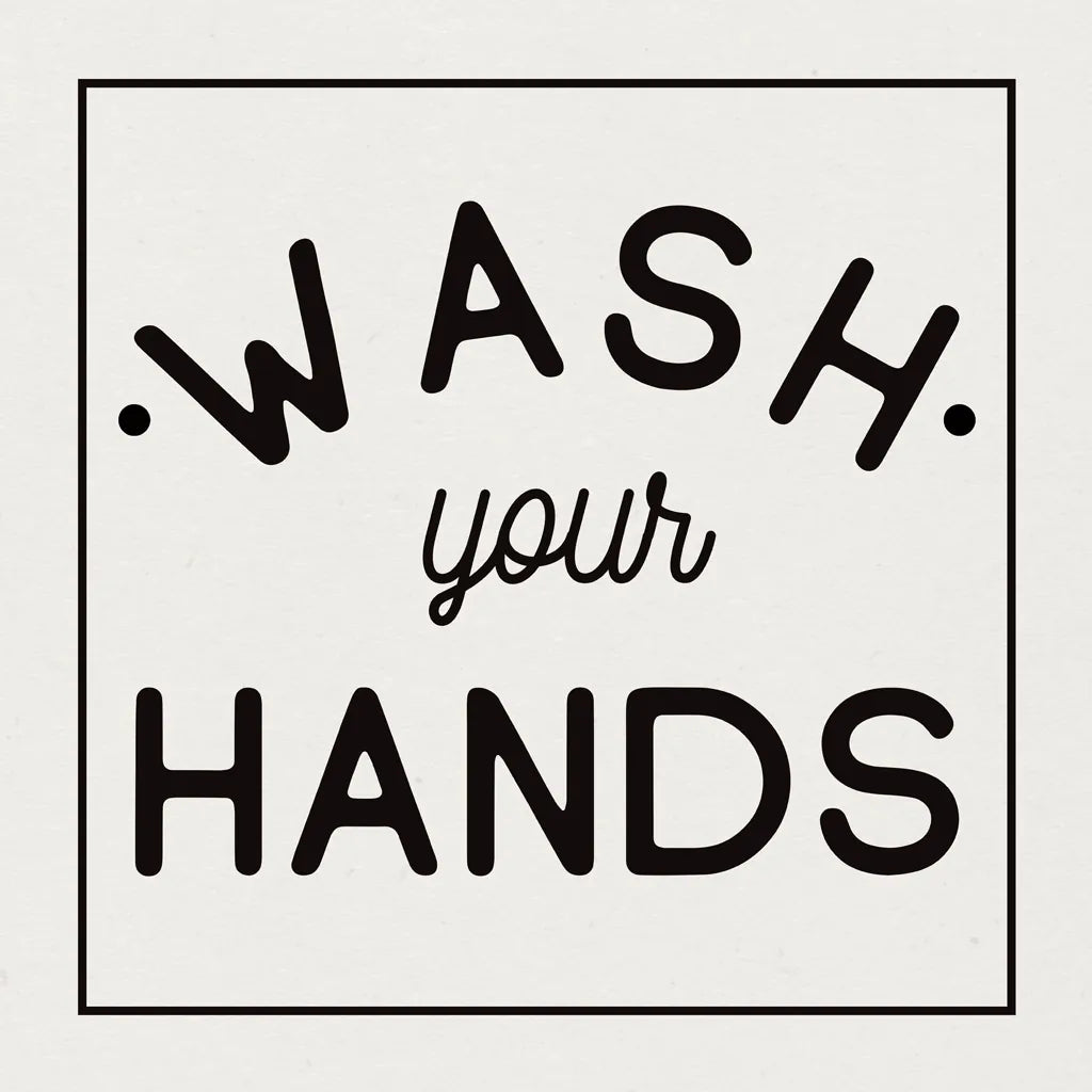 Bathroom Rules I Sq by Wild Apple Portfolio. SKU 64936a. Archival Giclee Fine art print for wall decor.