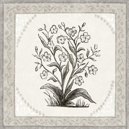 Batik Flowers I v2 by Wild Apple Portfolio. SKU 96034a. Archival Giclee Fine art print for wall decor.