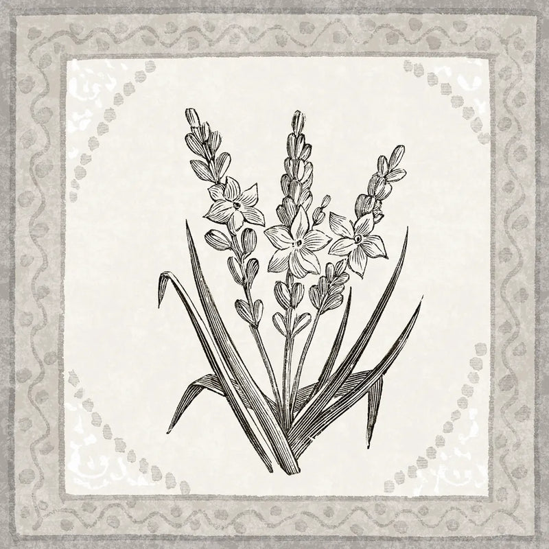 Batik Flowers II v2 by Wild Apple Portfolio. SKU 96035a. Archival Giclee Fine art print for wall decor.