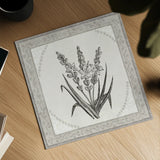 Batik Flowers II v2 by Wild Apple Portfolio. Shown as a detailed flat fine art print, highlighting archival giclee quality. Available as an archival giclee rolled canvas, fine art paper, or poster print. SKU 96035a.