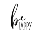 Be Happy by Wild Apple Portfolio. SKU 59253a. Archival Giclee Fine art print for wall decor.
