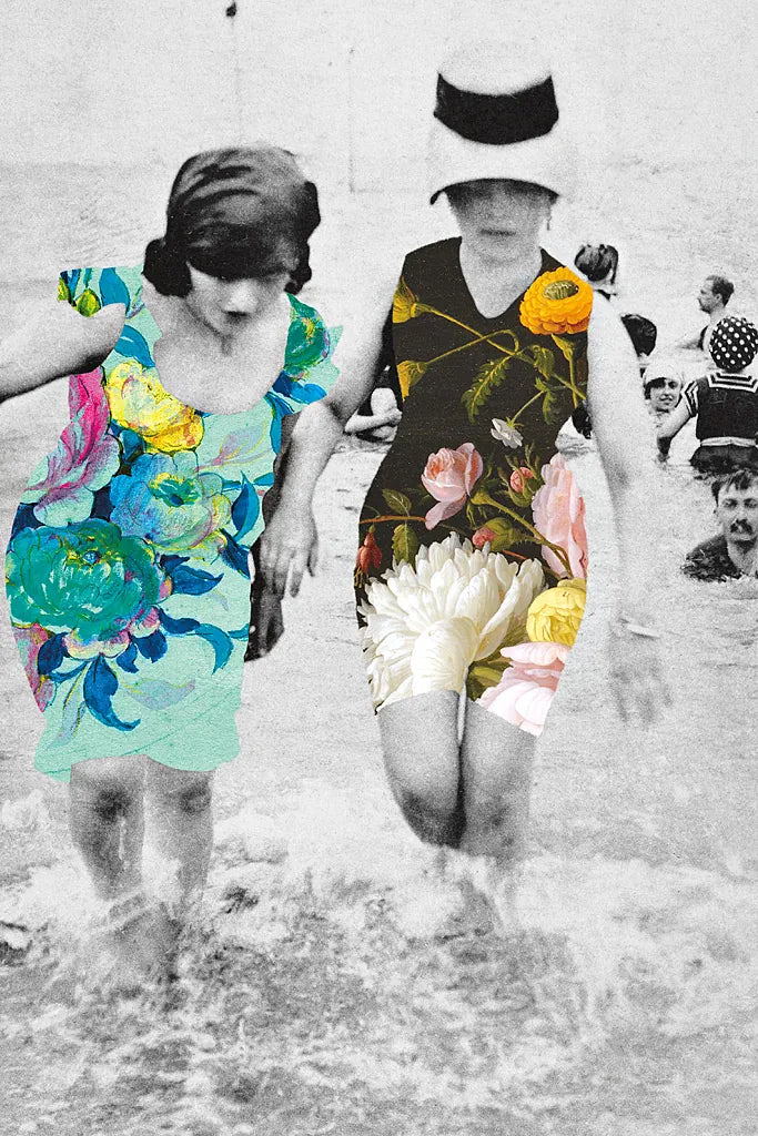 Beach Party by Wild Apple Portfolio. SKU 48087h. Archival Giclee Fine art print for wall decor.