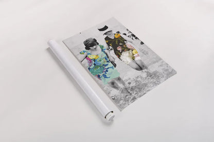 Beach Party by Wild Apple Portfolio. shown as a rolled paper print. Available as archival giclee rolled canvas, fine art paper, or poster print. SKU 48087h.