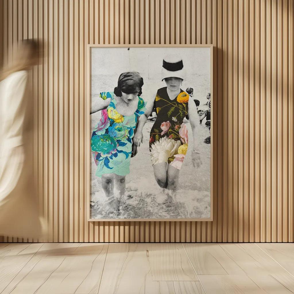 Beach Party by Wild Apple Portfolio. shown as over sized large wall art. Available as an archival giclee rolled canvas, fine art paper, or poster print. SKU 48087h.