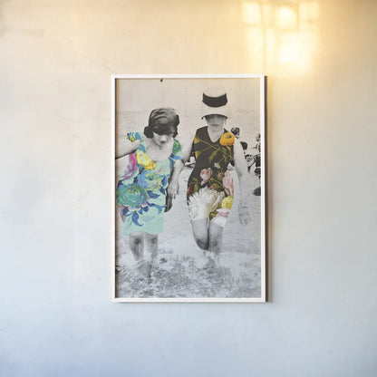 Beach Party by Wild Apple Portfolio. shown as a paper print in a white frame. Available as a archival giclee rolled canvas, fine art paper, or poster print. SKU 48087h.
