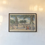 Beach Postcard III by Wild Apple Portfolio. shown as a paper print in a black flame. Available as a archival giclee rolled canvas, fine art paper, or poster print. SKU 57445i.