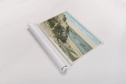 Beach Postcard V by Wild Apple Portfolio. shown as a rolled paper print. Available as archival giclee rolled canvas, fine art paper, or poster print. SKU 57447i.