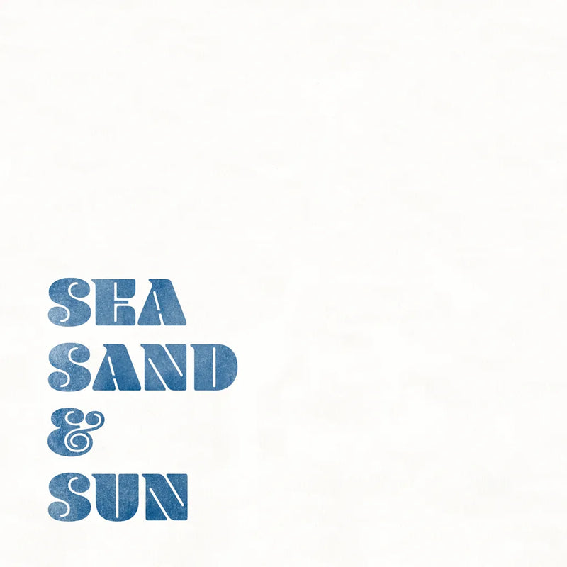 Beach Sayings I Dark Blue by Wild Apple Portfolio. SKU 89040a. Archival Giclee Fine art print for wall decor.