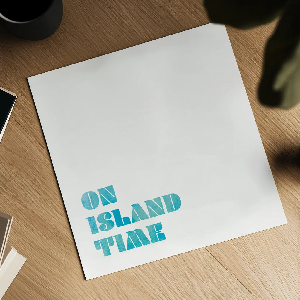 Beach Sayings III by Wild Apple Portfolio. Shown as a detailed flat fine art print, highlighting archival giclee quality. Available as an archival giclee rolled canvas, fine art paper, or poster print. SKU 72466a.