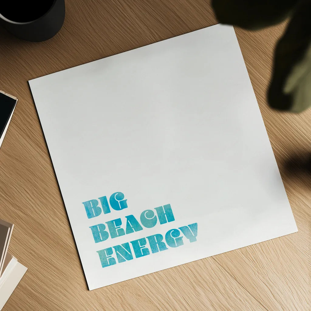 Beach Sayings IV by Wild Apple Portfolio. Shown as a detailed flat fine art print, highlighting archival giclee quality. Available as an archival giclee rolled canvas, fine art paper, or poster print. SKU 72467a.
