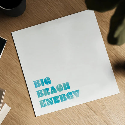 Beach Sayings IV by Wild Apple Portfolio. Shown as a detailed flat fine art print, highlighting archival giclee quality. Available as an archival giclee rolled canvas, fine art paper, or poster print. SKU 72467a.