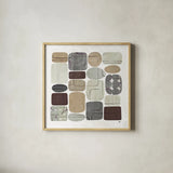 Beans I Neutral by Wild Apple Portfolio. Shown in a natural wood glass frame for a timeless modern aesthetic. Available as an archival giclee rolled canvas, fine art paper, or poster print. SKU 18209a.
