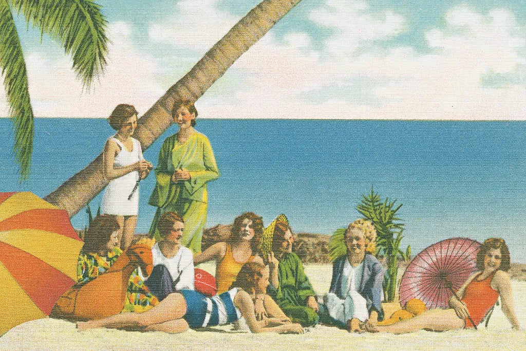 Beauty and the Beach Bright by Wild Apple Portfolio. SKU 31556i. Archival Giclee Fine art print for wall decor.