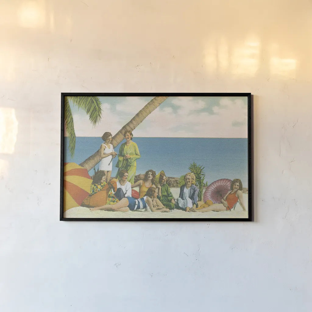 Beauty and the Beach Bright by Wild Apple Portfolio. shown as a paper print in a black flame. Available as a archival giclee rolled canvas, fine art paper, or poster print. SKU 31556i.