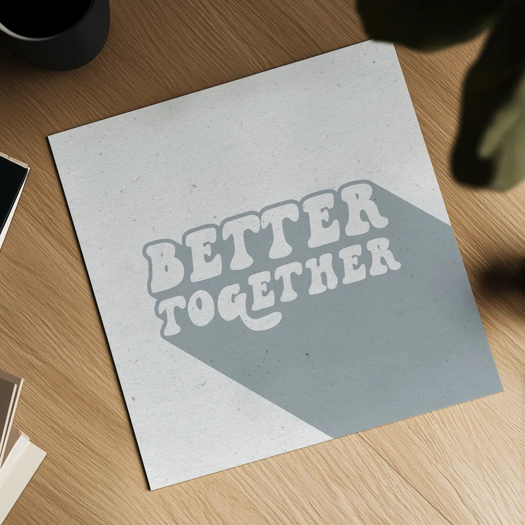 Better Together II by Wild Apple Portfolio. Shown as a detailed flat fine art print, highlighting archival giclee quality. Available as an archival giclee rolled canvas, fine art paper, or poster print. SKU 64807a.