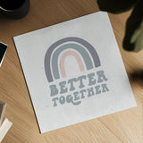 Better Together III by Wild Apple Portfolio. Shown as a detailed flat fine art print, highlighting archival giclee quality. Available as an archival giclee rolled canvas, fine art paper, or poster print. SKU 64815a.