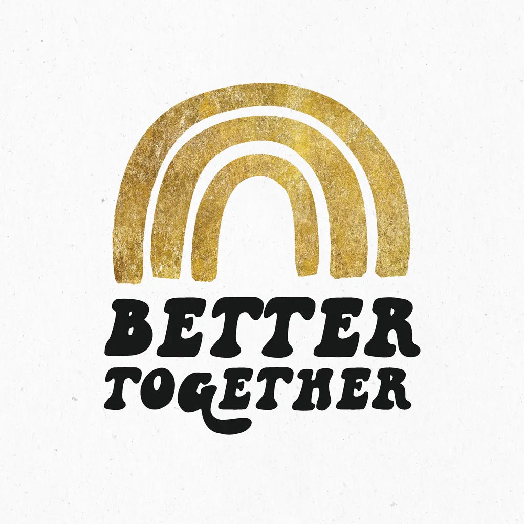 Better Together III BG by Wild Apple Portfolio. SKU 68996a. Archival Giclee Fine art print for wall decor.