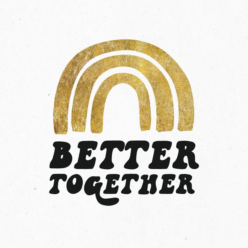Better Together III BG by Wild Apple Portfolio. SKU 68996a. Archival Giclee Fine art print for wall decor.