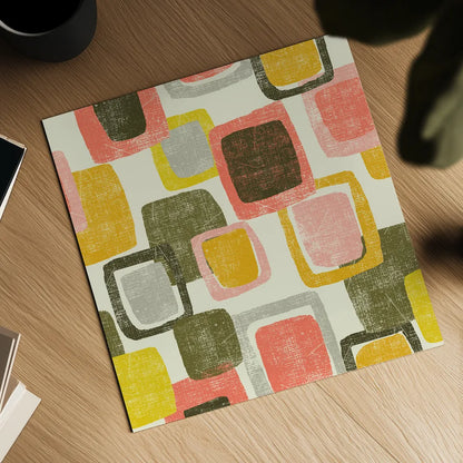 Blocks by Wild Apple Portfolio. Shown as a detailed flat fine art print, highlighting archival giclee quality. Available as an archival giclee rolled canvas, fine art paper, or poster print. SKU 87003a.