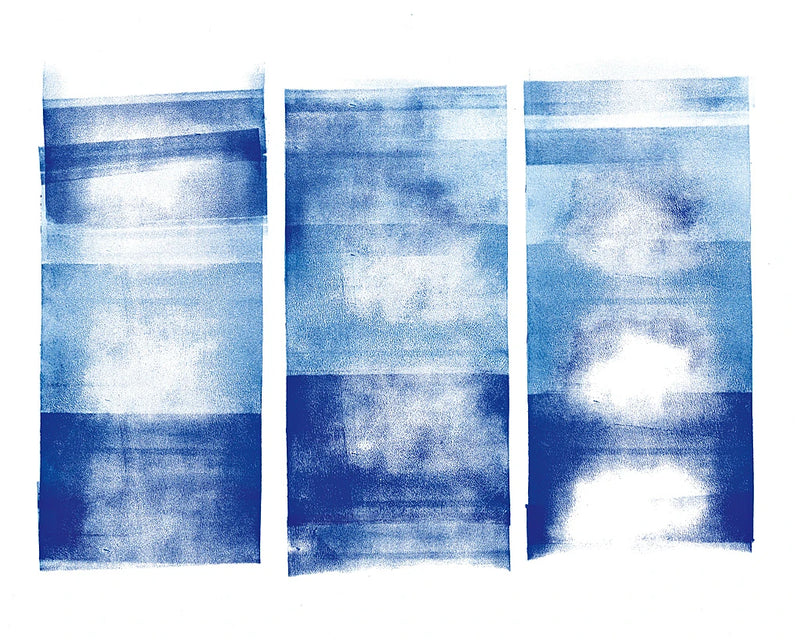 Blue Geometric Abstract I by Wild Apple Portfolio