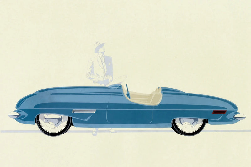Blue Roadster by Wild Apple Portfolio