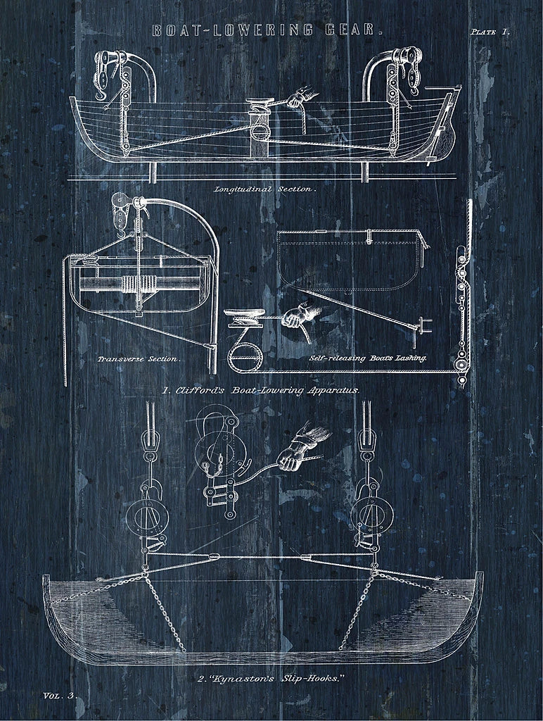 Boat Launching Blueprint I by Wild Apple Portfolio