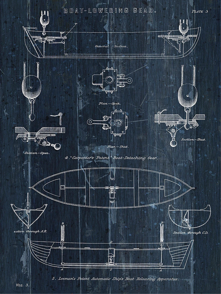 Boat Launching Blueprint II by Wild Apple Portfolio