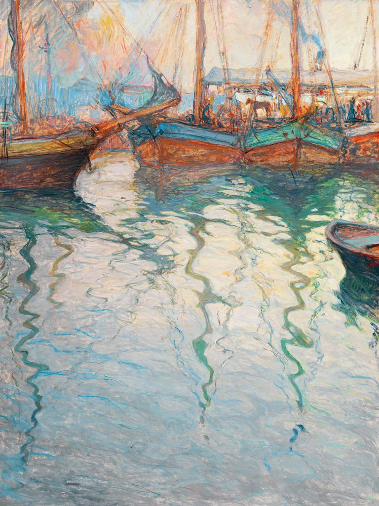 Boats In Sornainen Teal by Wild Apple Portfolio