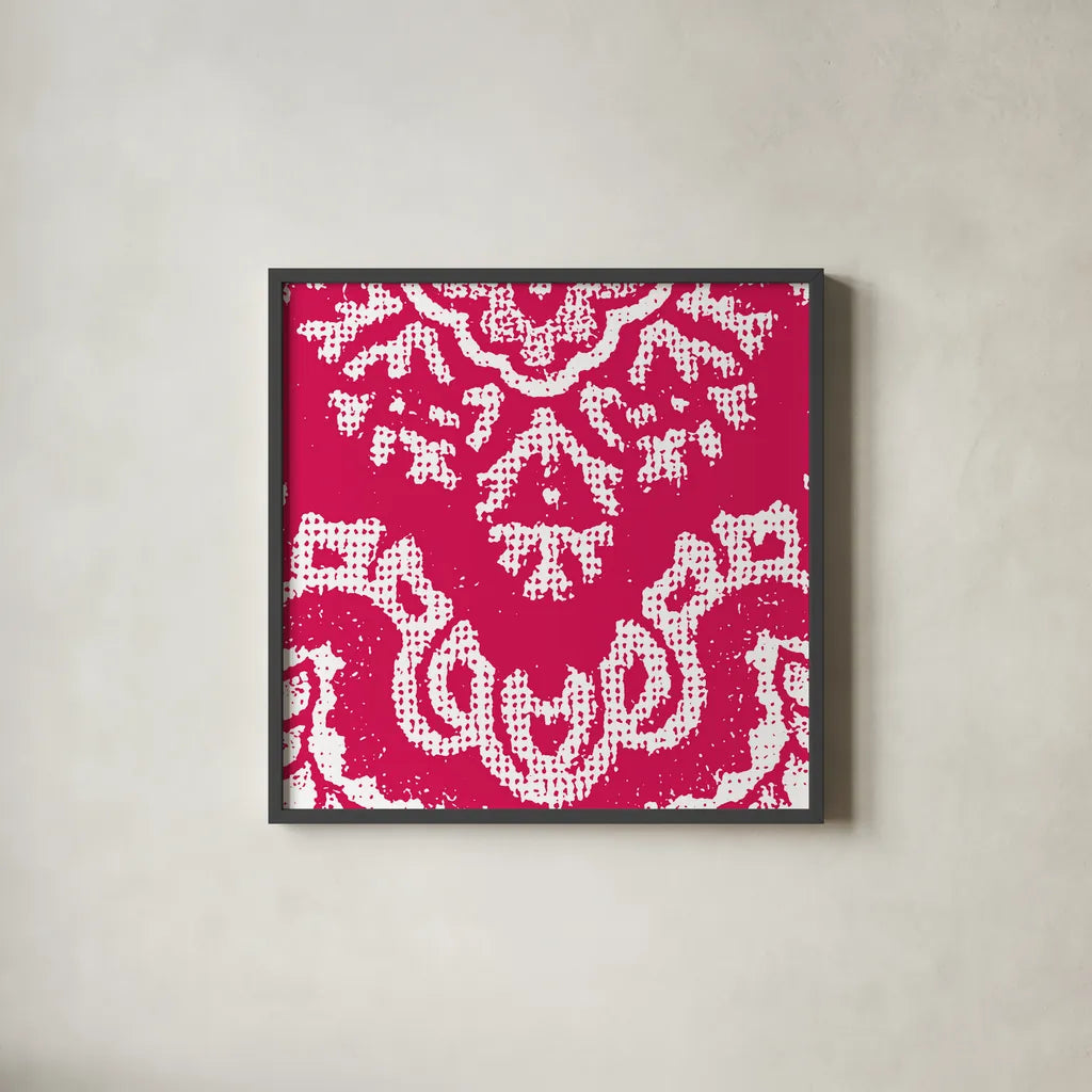 Boho Bright I by Wild Apple Portfolio. Shown in a sleek black glass frame for a contemporary gallery look. Available as an archival giclee rolled canvas, fine art paper, or poster print. SKU 45806a.