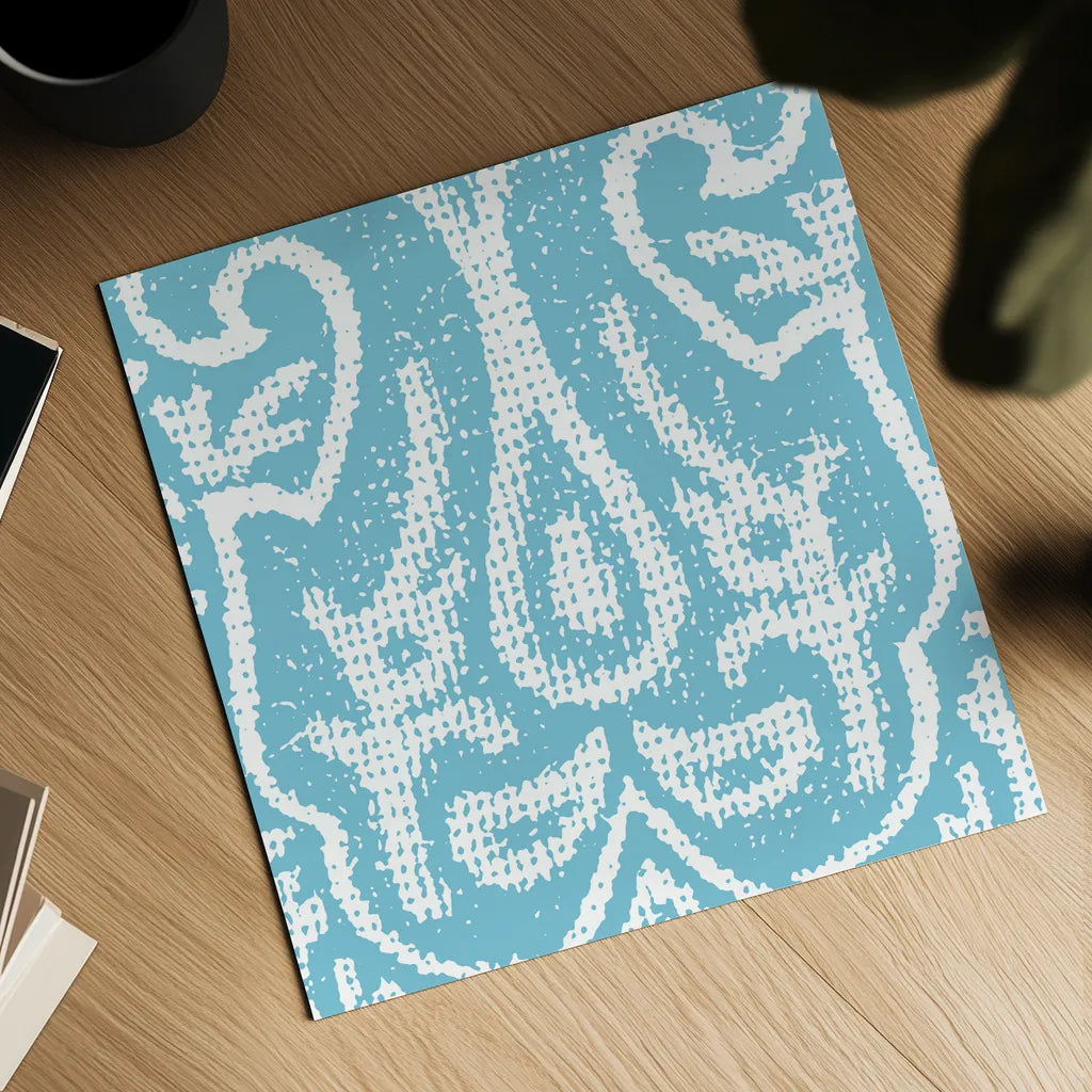 Boho Bright II by Wild Apple Portfolio. Shown as a detailed flat fine art print, highlighting archival giclee quality. Available as an archival giclee rolled canvas, fine art paper, or poster print. SKU 45807a.