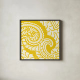 Boho Bright IV by Wild Apple Portfolio. Shown in a sleek black glass frame for a contemporary gallery look. Available as an archival giclee rolled canvas, fine art paper, or poster print. SKU 45809a.