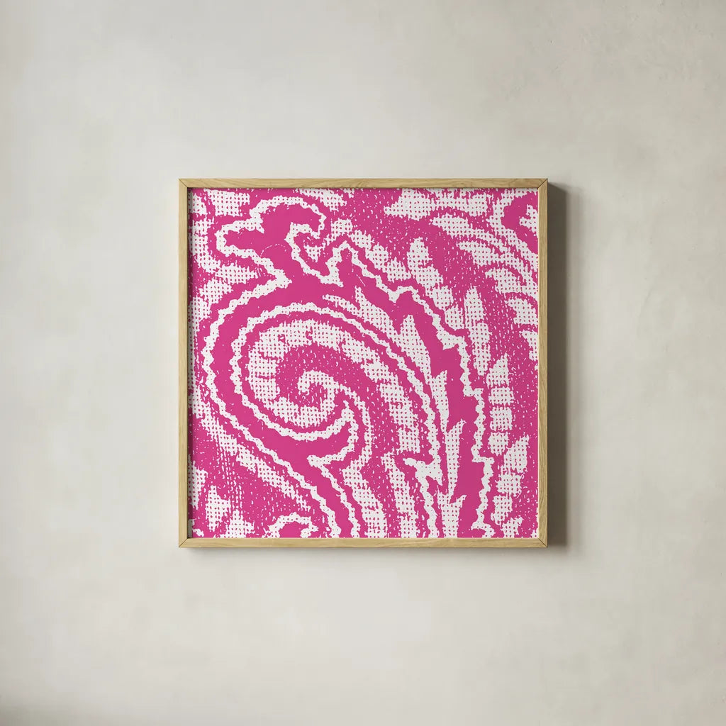 Boho Bright VI by Wild Apple Portfolio. Shown in a natural wood glass frame for a timeless modern aesthetic. Available as an archival giclee rolled canvas, fine art paper, or poster print. SKU 45811a.