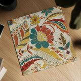Boho Paisley Spice I by Wild Apple Portfolio. Shown as a detailed flat fine art print, highlighting archival giclee quality. Available as an archival giclee rolled canvas, fine art paper, or poster print. SKU 21655a.