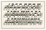 Bold Alphabet by Wild Apple Portfolio. SKU 68920i. Archival Giclee Fine art print for wall decor.