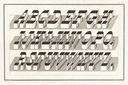 Bold Alphabet by Wild Apple Portfolio. SKU 68920i. Archival Giclee Fine art print for wall decor.