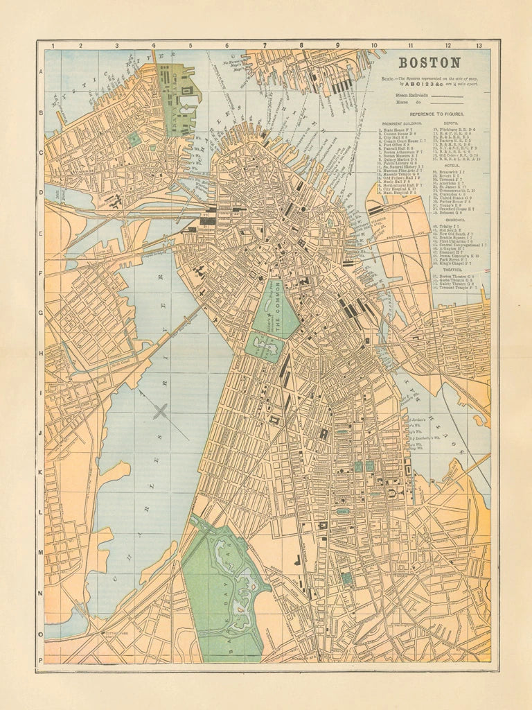 Boston Map by Wild Apple Portfolio