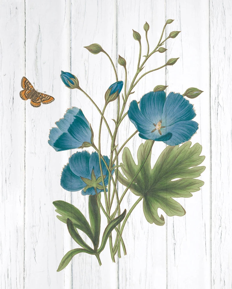 Botanical Bouquet on Wood III by Wild Apple Portfolio
