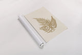 Botanical Fern XVIII Gold by Wild Apple Portfolio. shown as a rolled paper print. Available as archival giclee rolled canvas, fine art paper, or poster print. SKU 57689h.