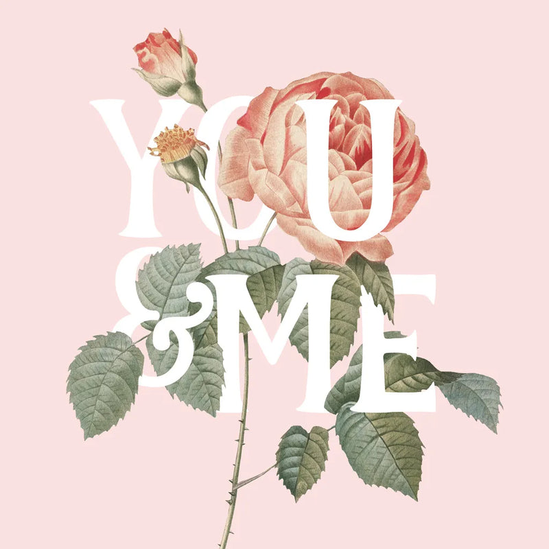 Botanical Pink Rose II You by Wild Apple Portfolio. SKU 53889a. Archival Giclee Fine art print for wall decor.