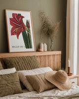 Botanique I by Wild Apple Portfolio. shown as a paper print in a natural frame. Available as a archival giclee rolled canvas, fine art paper, or poster print. SKU 1880h.